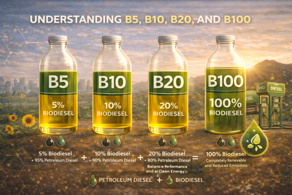 Biodiesel blend varieties explained